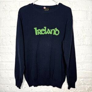 Vintage‎ Glencree Leisurewear Iresland Knit Sweater Dublin Blue Size 42